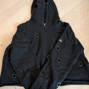 Alo cropped black hoodie, Size XS